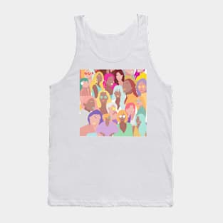 Women Girls Colorful Print Tank Top